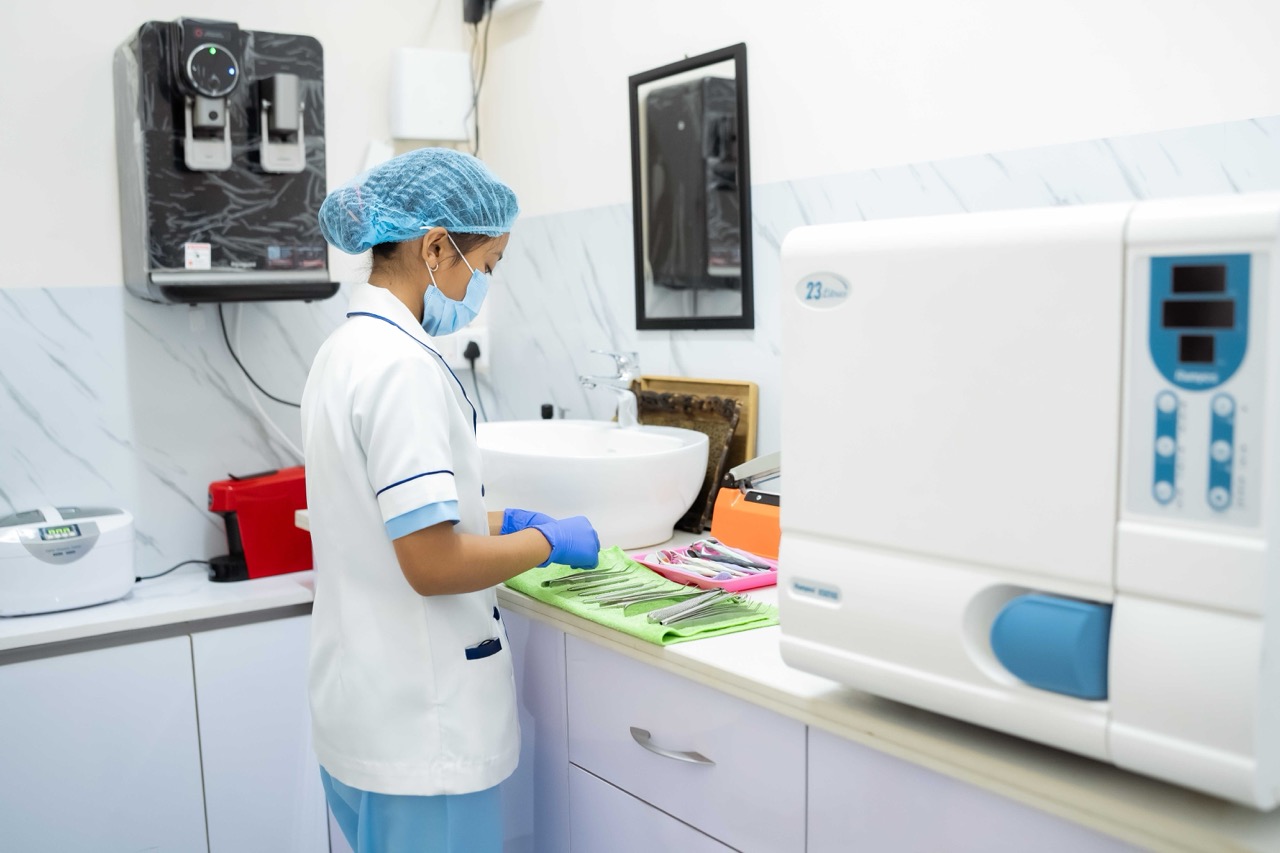 Sterilization suite at Aura Dental & Aesthetic Clinic